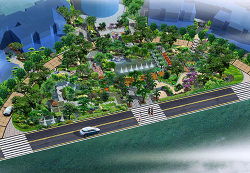 園洲花園商業街一期景觀設計